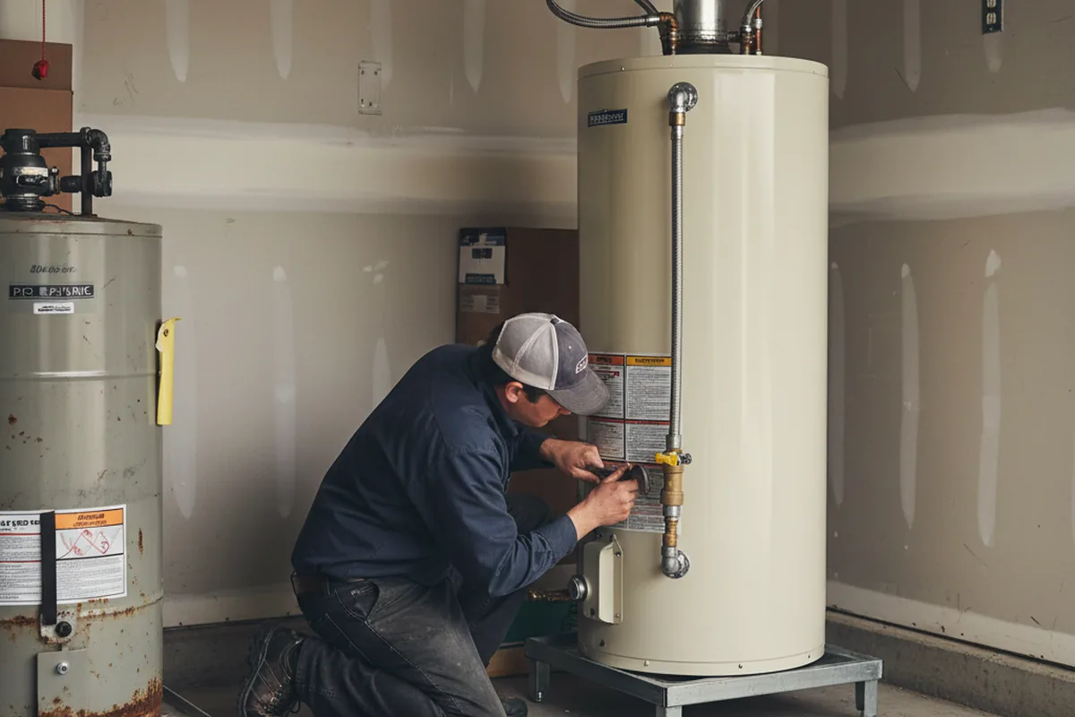 Water heater and shutoff valve replacement in Amazonia